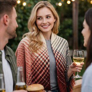 Striped Scarf - Large Oversized Winter Scarf